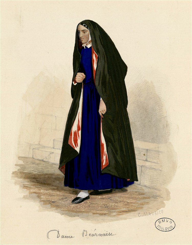 Dame béarnaise - Fonds Ancely - B315556101 A MAURICE 3 008