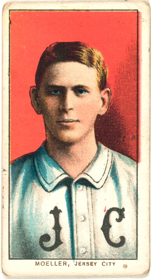 Dan Moeller, Jersey City Team, baseball card portrait LCCN2008676944