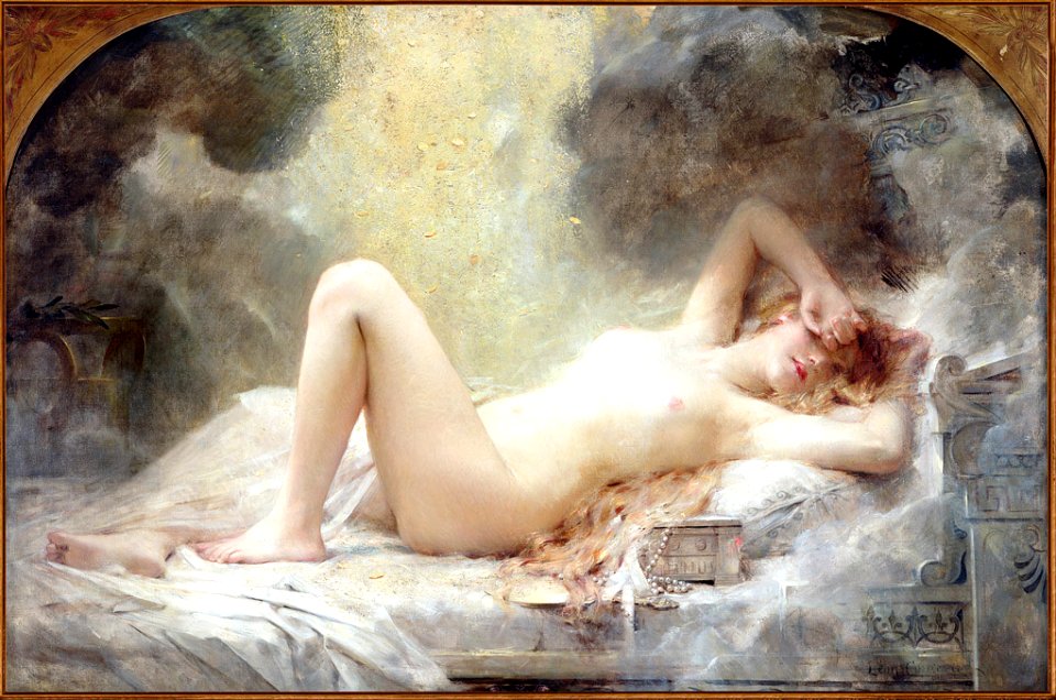 Danaë and the Shower of Gold - Léon-François Comerre