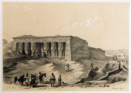 Danderah Egypt - Allan John H - 1843. Free illustration for personal and commercial use.