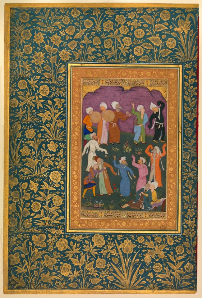 Dancing Dervishes, Folio from the Shah Jahan Album 1610 Metmuseum