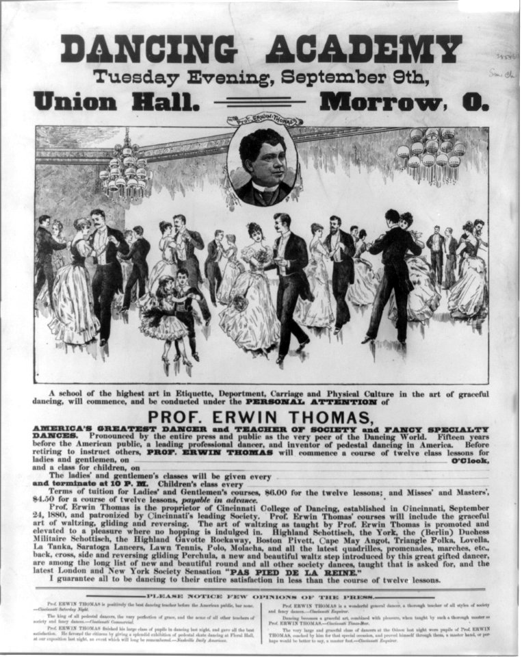 Dancing Academy Union Hall, Morrow, O., Tuesday evening, September 9th LCCN2005694436