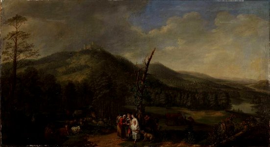 Daniel Hien - Landschaft mit Wahrsagerin - 6121 - Bavarian State Painting Collections
