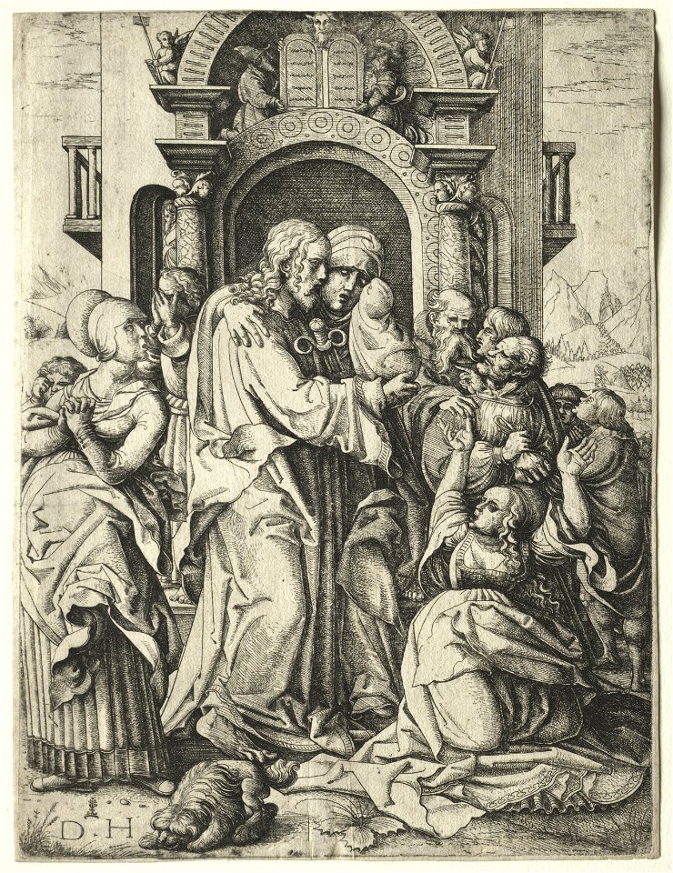 Daniel I Hopfer (German, c. 1470-1536) - Christ Taking Leave of His Mother - 1986.28 - Cleveland Museum of Art
