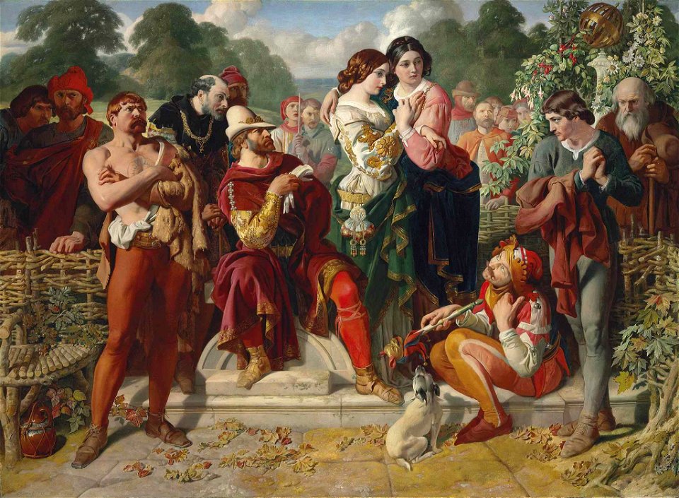 Daniel Maclise - The Wrestling Scene in As You Like It