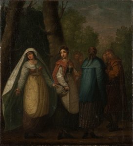 Daniel Kondratowicz - Gathering of ancient Polish women - MP 3413 MNW - National Museum in Warsaw