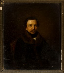 Daniel Gevril - Portrait of a man in a coat with a fur collar - M.Ob.887 MNW - National Museum in Warsaw