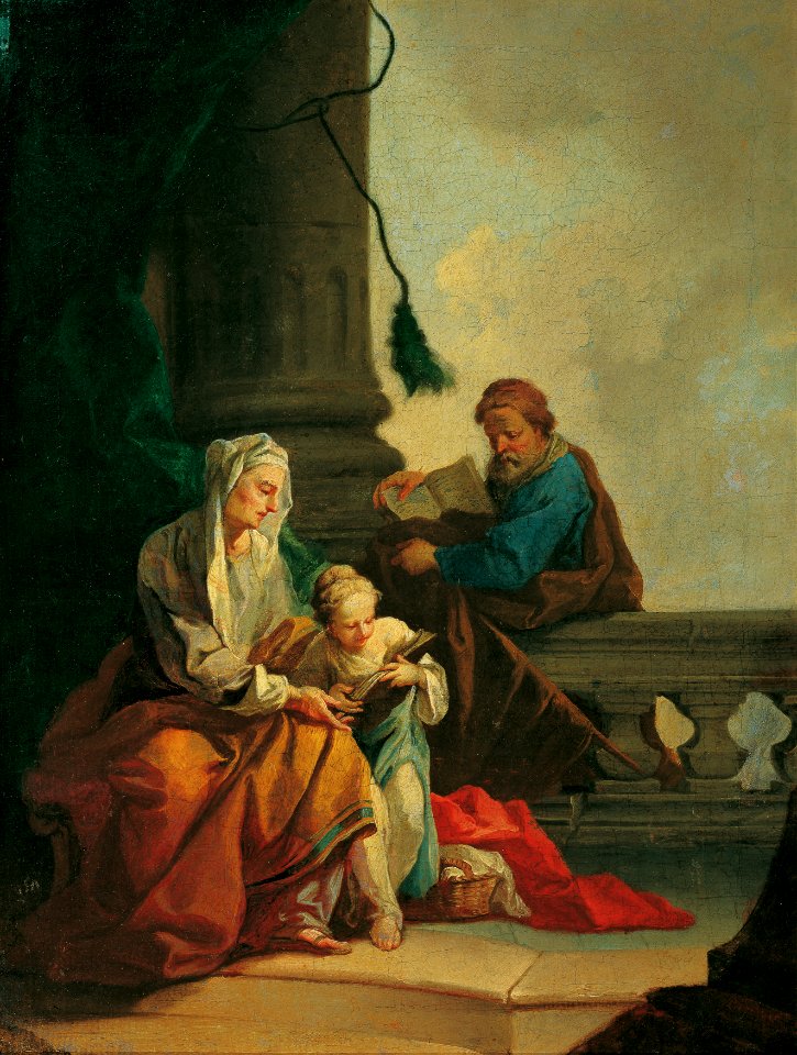 Daniel Gran - Unterweisung Mariens durch Joachim und Anna - 4309 - Österreichische Galerie Belvedere