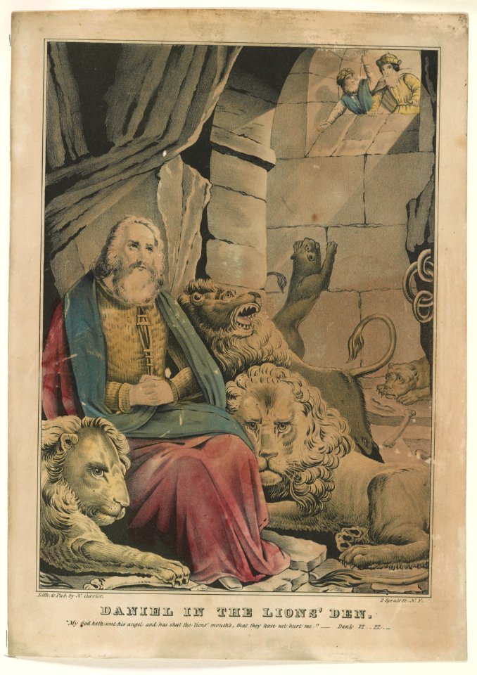 Daniel in the lions' den LCCN91723966
