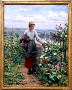 Daniel ridgway knight, le rose, 1898 ca