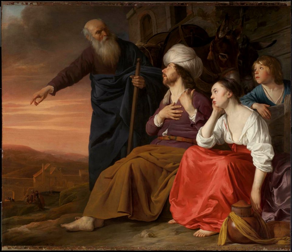 Daniel Jansz. Thievaert - The Laborer of Gibea Offering Hospitality to the Levite and His Wife - 1988.15 - Museum of Fine Arts