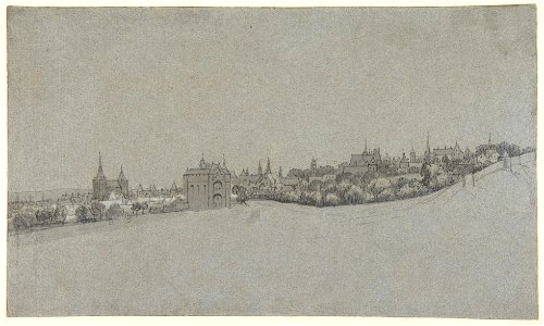 Daniel Schellinks - A View of Brussels from the South, with the Halle Gate at Center