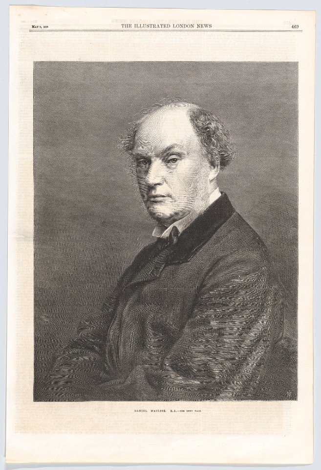 Daniel Maclise, RA (from the “Illustrated London News”) MET DP872981