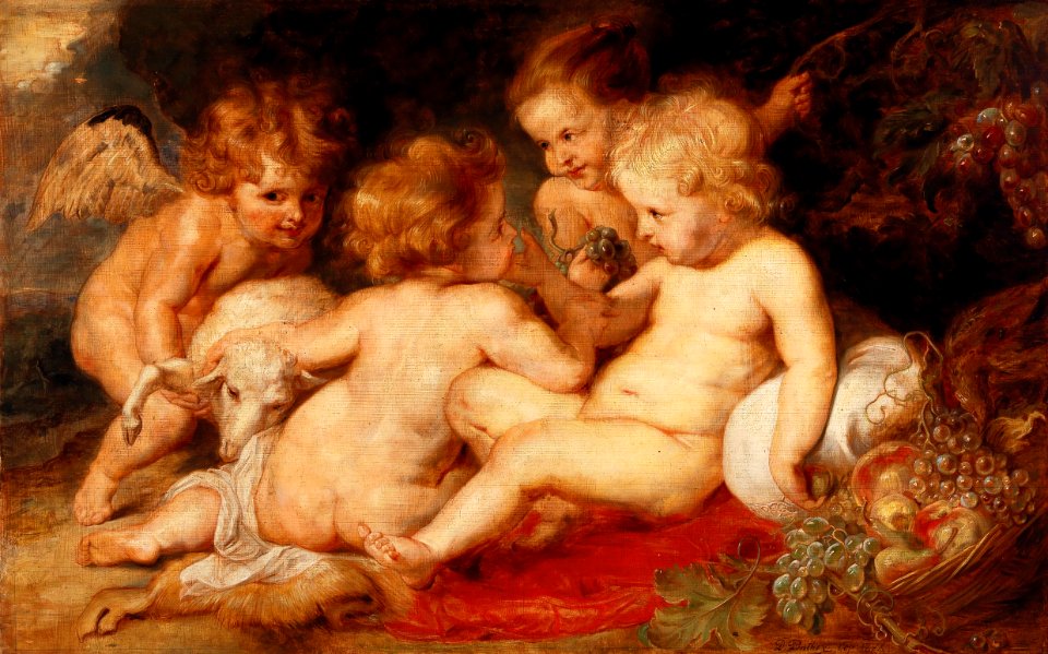 Daniel Penther - The Christ Child with the Young John the Baptist and Two Angels