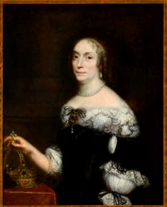 Daniel Schultz - Portrait of Marie Louise Gonzaga - MP 2449 - National Museum in Warsaw. Free illustration for personal and commercial use.