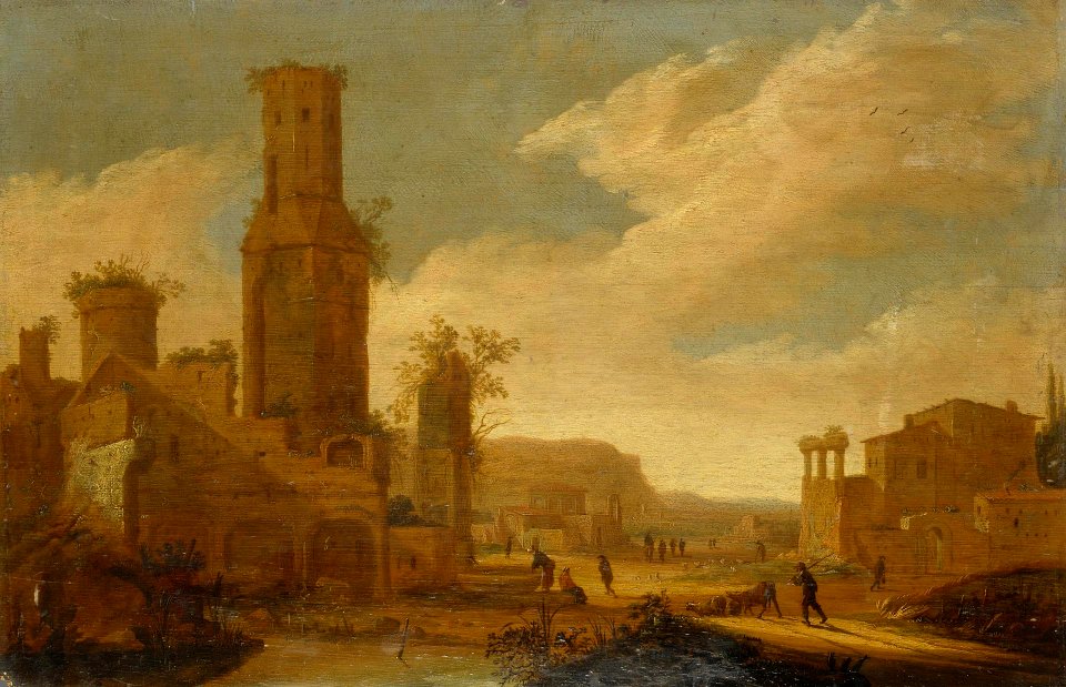Daniel van Heil - Landscape with ruins