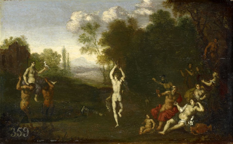 Daniel Vertangen (The Hague c.1598-Amsterdam 1681-4) - Nymphs and Satyrs in a Landscape - RCIN 404990 - Royal Collection