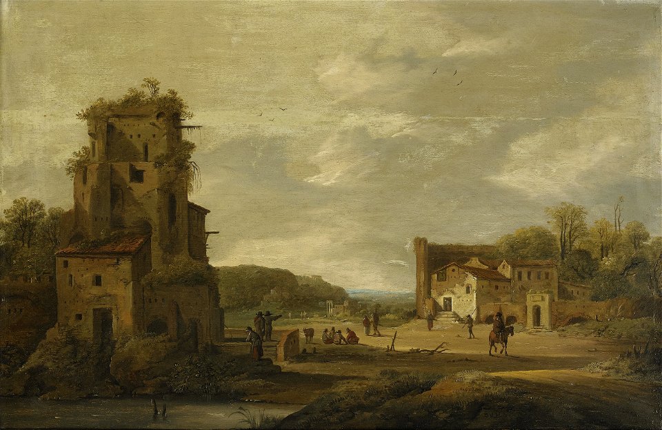 Daniel van Heil - Landscape with ruin