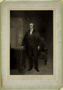Daniel Webster - painted by Chester Harding ; engraved by J. Andrews & H.W. Smith. LCCN2006678321. Free illustration for personal and commercial use.