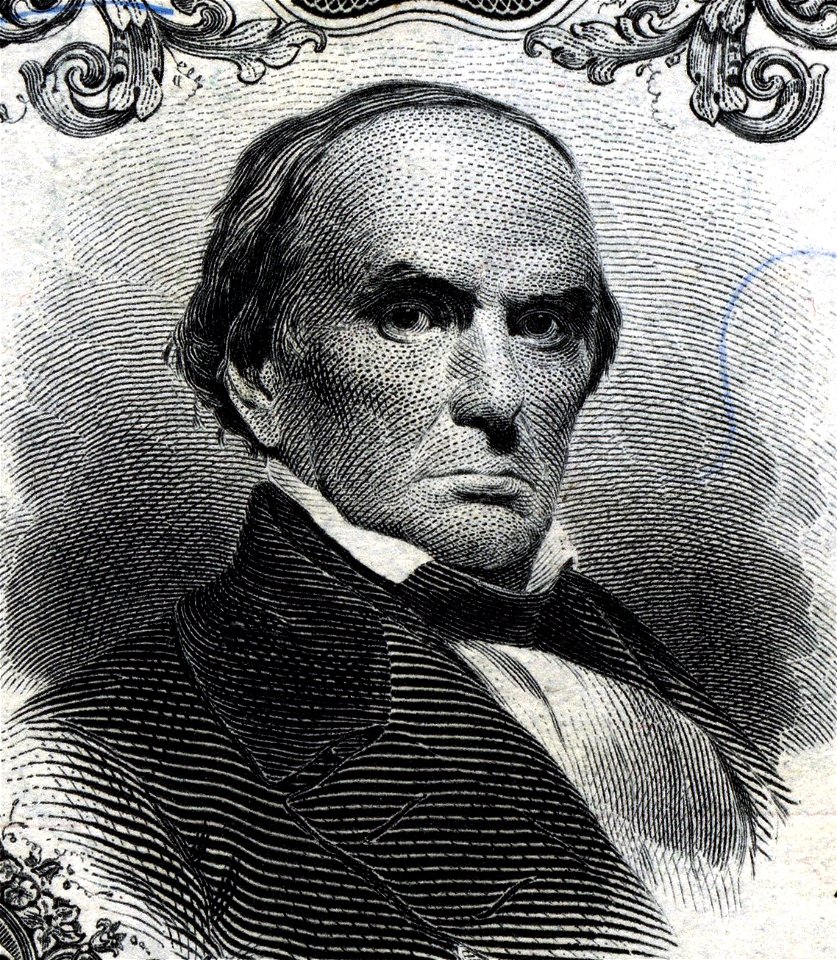 Daniel Webster (Engraved Portrait). Free illustration for personal and commercial use.