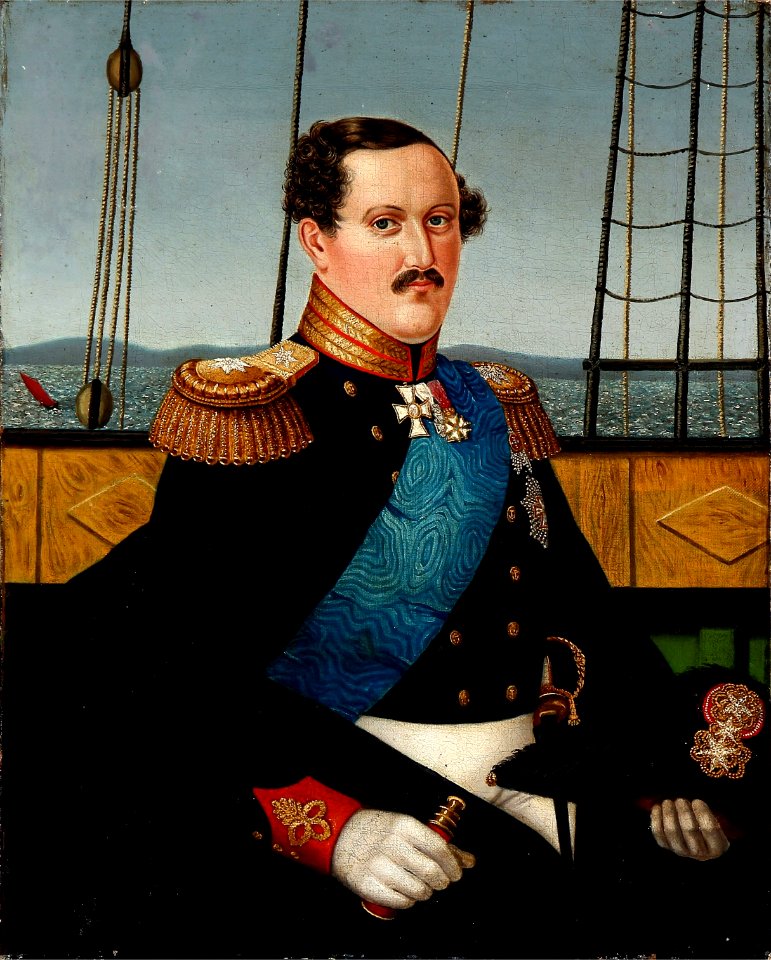 Danish painter, 19th century - Portrait of Prince Frederik (VII) of Denmark