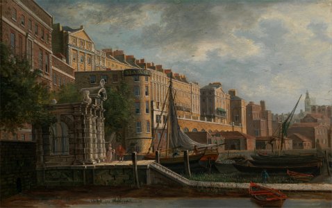Daniel Turner - York Water-Gate and the Adelphi - Google Art Project