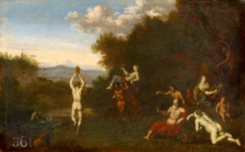 Daniel Vertangen (The Hague c.1598-Amsterdam 1681-4) - Nymphs and Satyrs in a Landscape - RCIN 404991 - Royal Collection