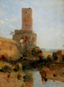 Daniell - Ruins of a Claudian Aqueduct in the Campagna di Roma