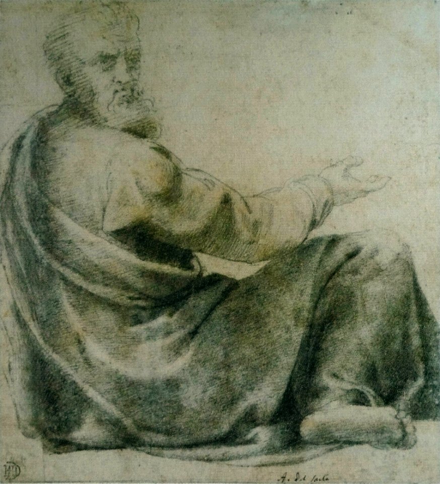 Daniele da Volterra - Homme drapé assis