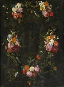 Daniël Seghers - St Francis Xavier in a Flower Garland