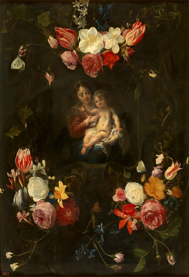 Daniël Seghers and Cornelis Schut - Virgin and Child in a Flower Garland
