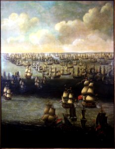 Daniël Schellinks - HMS Tiger attacked by eight Dutch privateers, 26 August 1672
