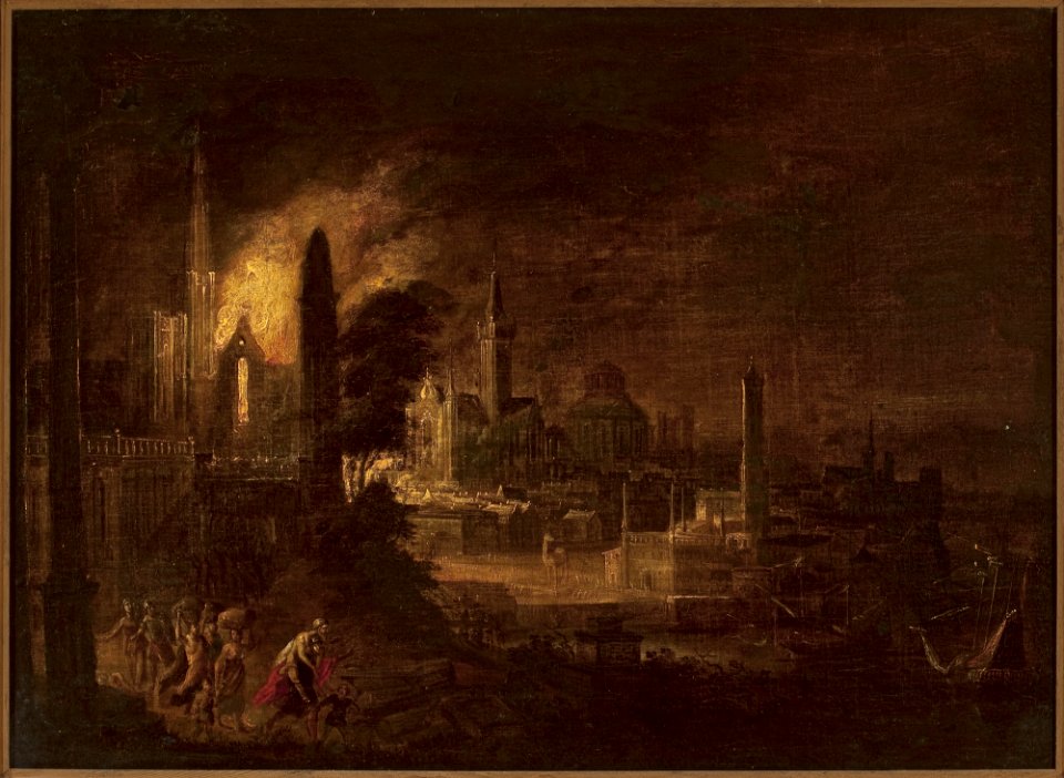 Daniël van Heil - Fire of Troy - M.Ob.1825 MNW - National Museum in Warsaw