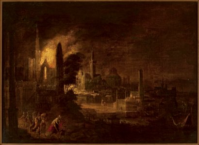 Daniël van Heil - Fire of Troy - M.Ob.1825 MNW - National Museum in Warsaw