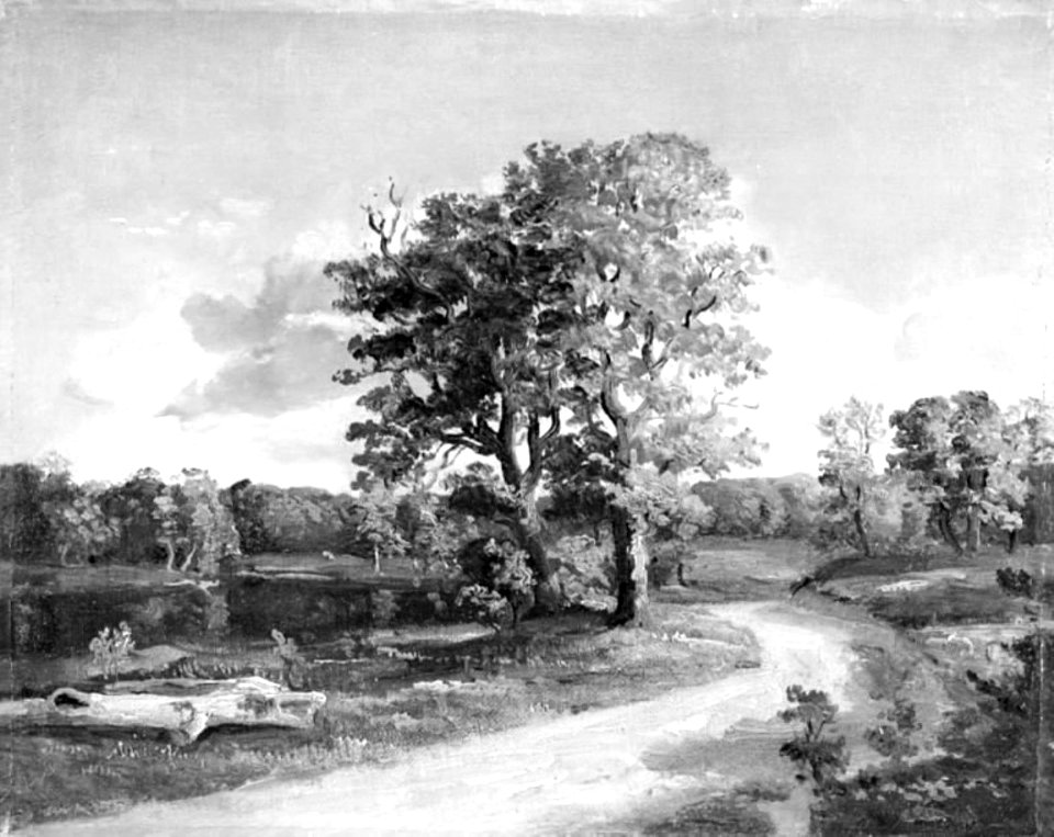 Dankvart Dreyer - Landscape near Hammermøllen. Study - KMS6895 - Statens Museum for Kunst