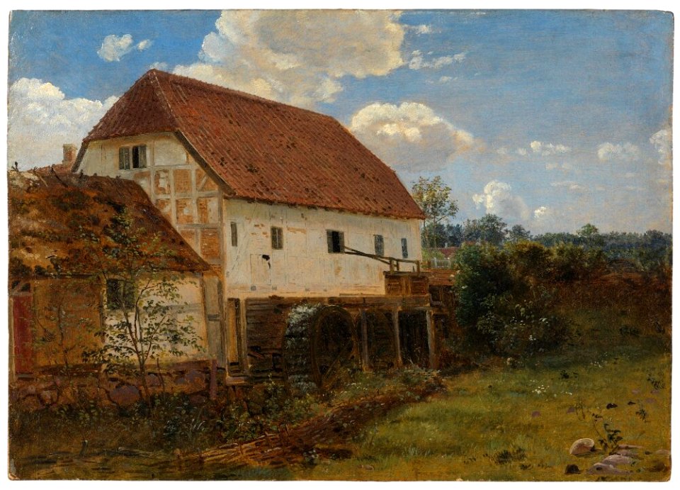 Dankvart Dreyer - Mill with Two Wheels, Jutland - NM 7357 - Nationalmuseum