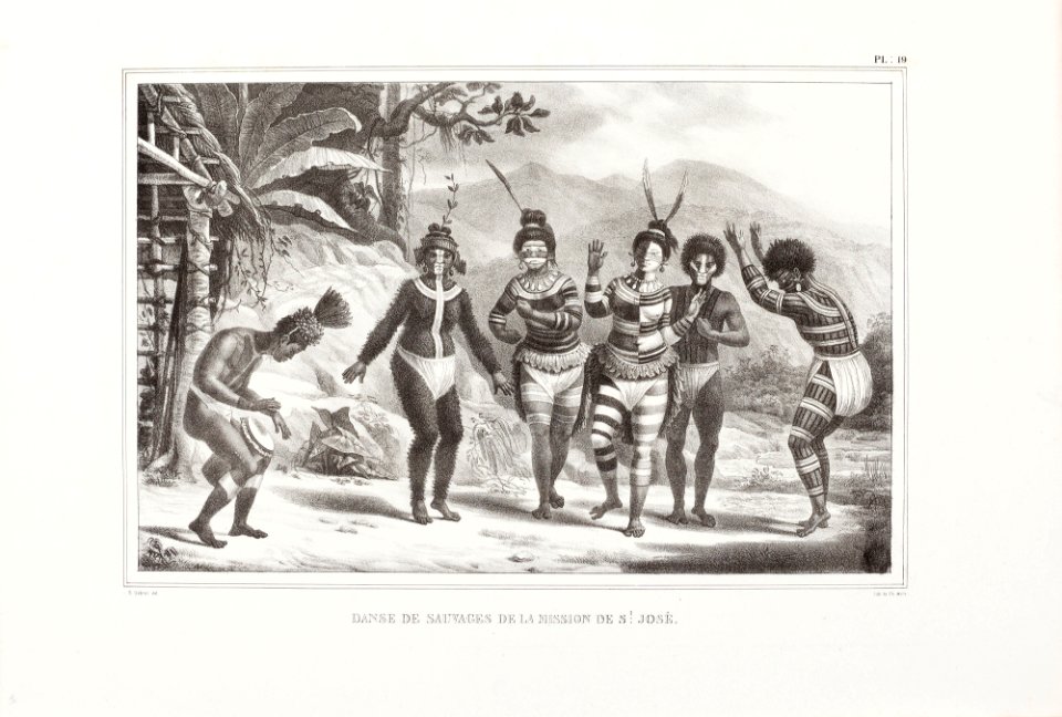 Danse de sauvages de la Mission de St- José, da Coleção Brasiliana Iconográfica