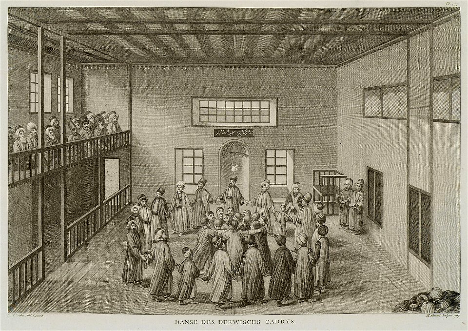 Danse des derwischs Cadrys - D'ohsson Mouradgea - 1790