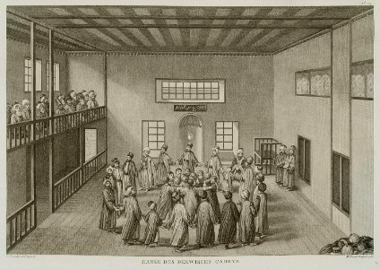 Danse des derwischs Cadrys - D'ohsson Mouradgea - 1790