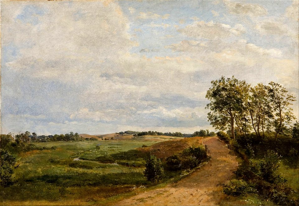 Dankvart Dreyer - Road across the hills. Study - Google Art Project