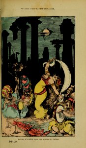 Danses d'almées dans les ruines de Thèbes