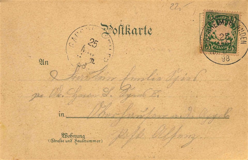 Dannenfels, Rheinland-Pfalz - Donnersberg; Moltkefels; Villa Donnersberg (back) (Zeno Ansichtskarten)