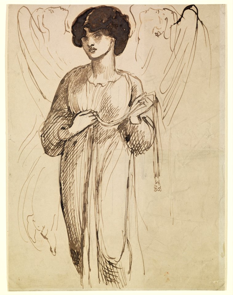 Dante Gabriel Rossetti - Astarte Syriaca - Figure Study - Google Art Project