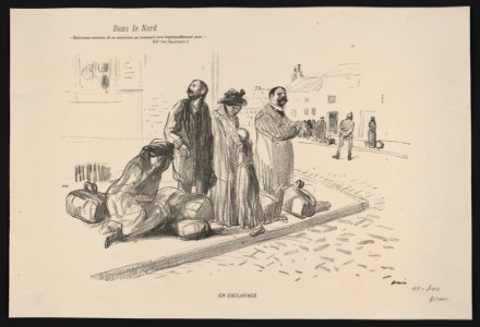 Dans le norde. Quiconque essaiera de se soustraire au transport sera impitoyablement puni - (Gal. VON GRAEVENITZ). En esclavage LCCN2015648205