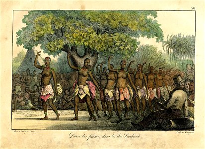Danse les Femmes dans les iles Sandwich (Womens dance in the Sandwich Islands) (BM Oc2006,Prt.94)