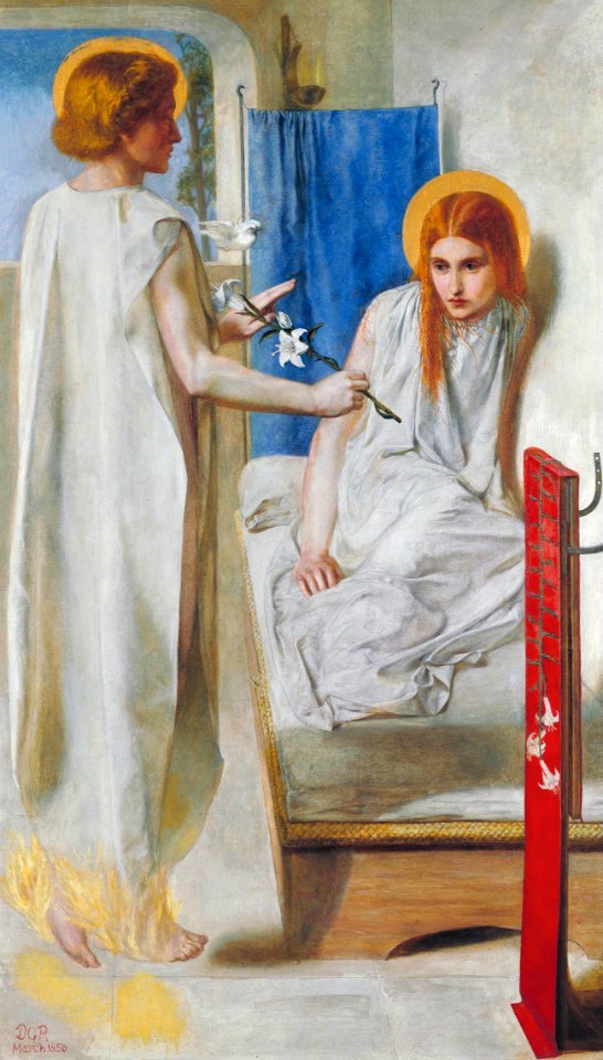 Dante Gabriel Rossetti - Ecce Ancilla Domini! - Google Art ProjectFXD