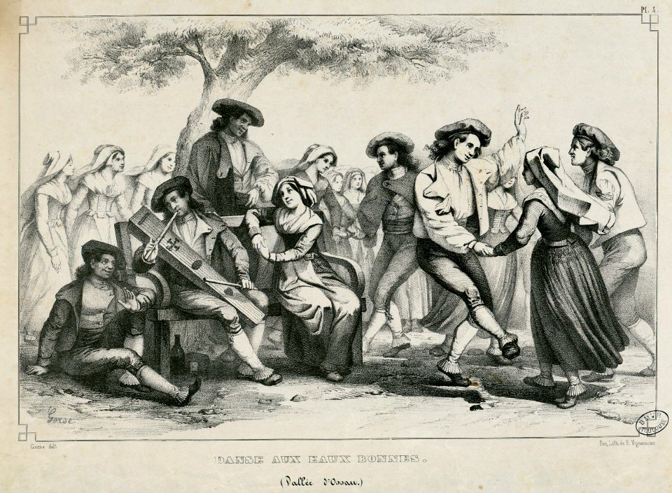 Danse aux Eaux-Bonnes (Vallée d'Ossau) - Fonds Ancely - B315556101 A GORSE 16 002