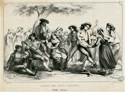 Danse aux Eaux-Bonnes (Vallée d'Ossau) - Fonds Ancely - B315556101 A GORSE 16 002