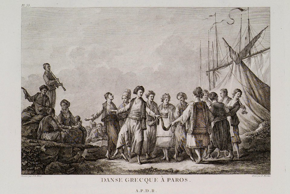 Danse Grecque à Paros - Choiseul-gouffier Gabriel Florent Auguste De - 1782