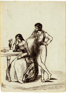 Dante Gabriel Rossetti - Illustration to The Tales of Sorrentino